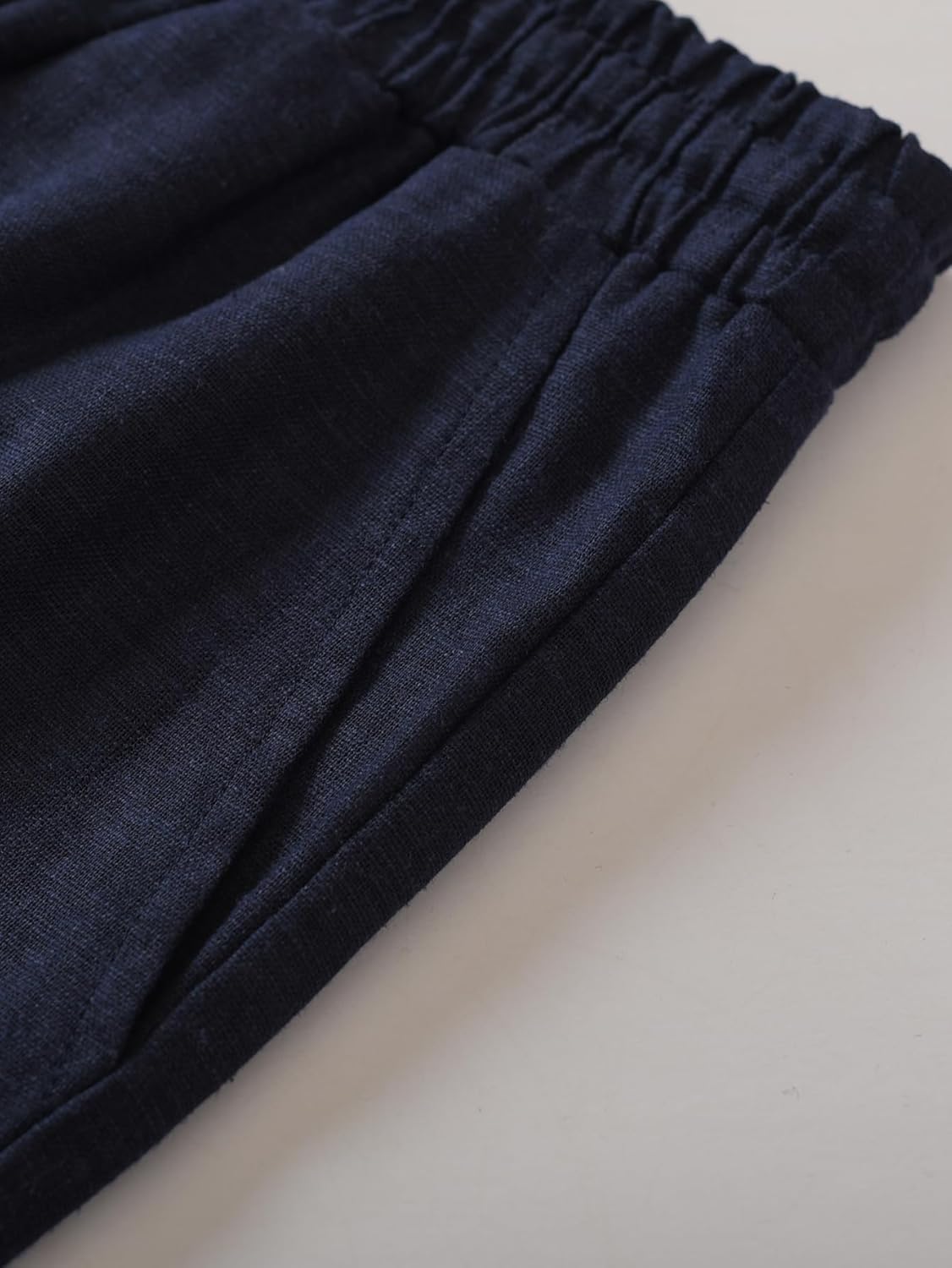 Latuza Women's Petite Linen Rayon Pants Wide Leg Casual Pants - Image 4