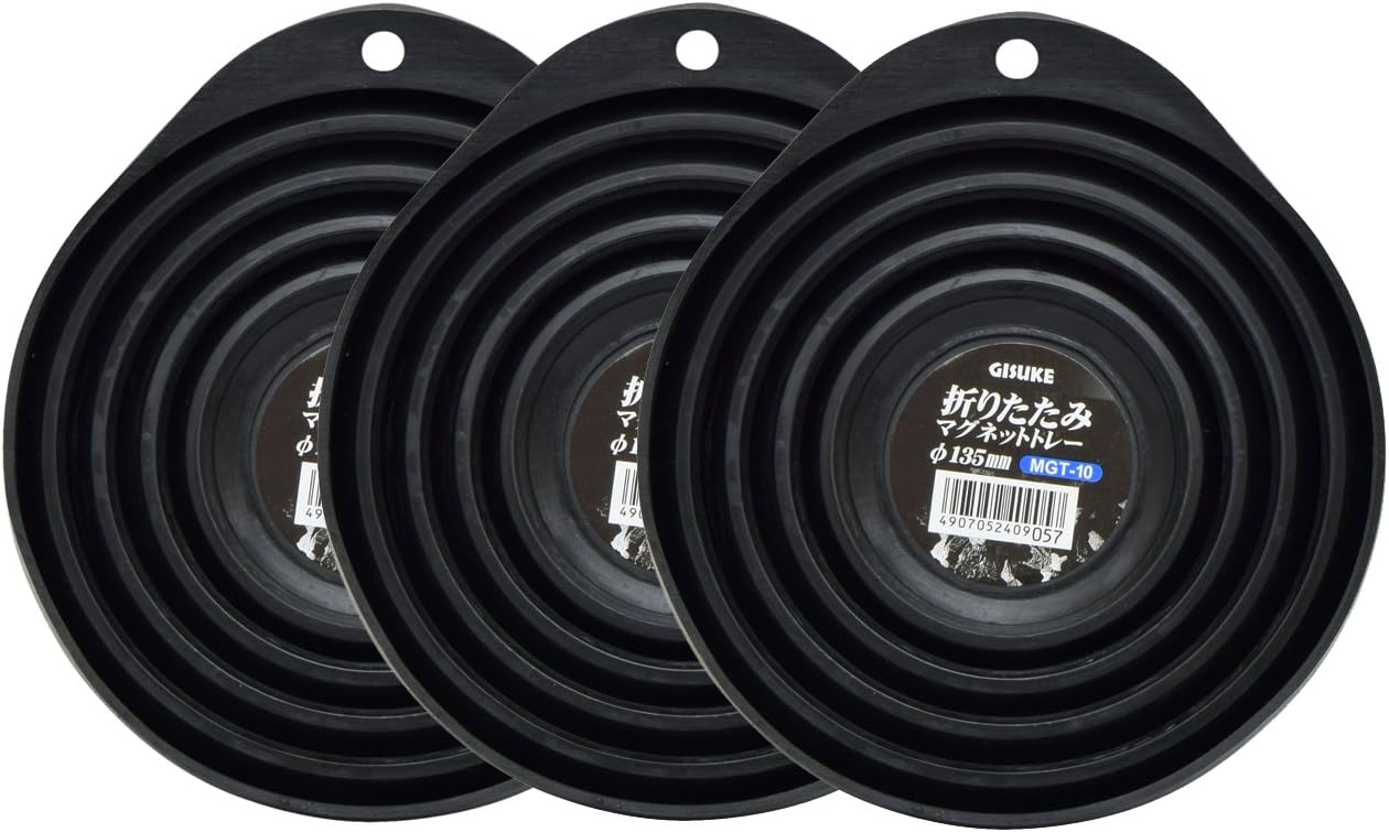 Takagi GISUKE Folding Magnetic Tray, 5.3 inches (135 mm), Set of 3