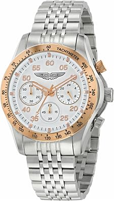 Aston Martin SGT Collection Luxury Mens Watch Timepieces with a Silver Bracelet Featuring a Stainless Steel Case and a White Dial