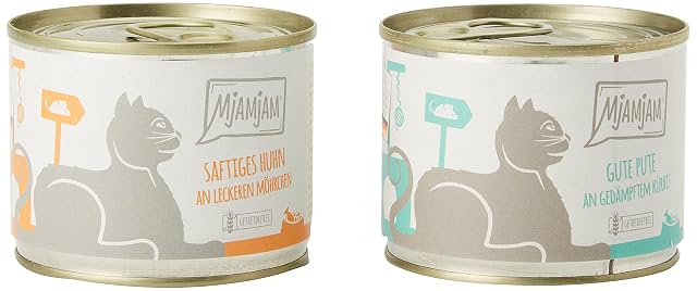 MjAMjAM - Comida húmeda Premium para Gatos - Mono Paquete I