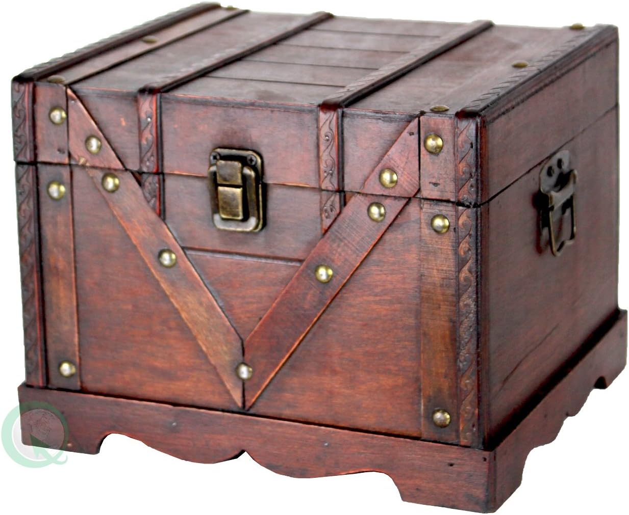 Small Wooden Treasure Box, Old Style Treasure Chest