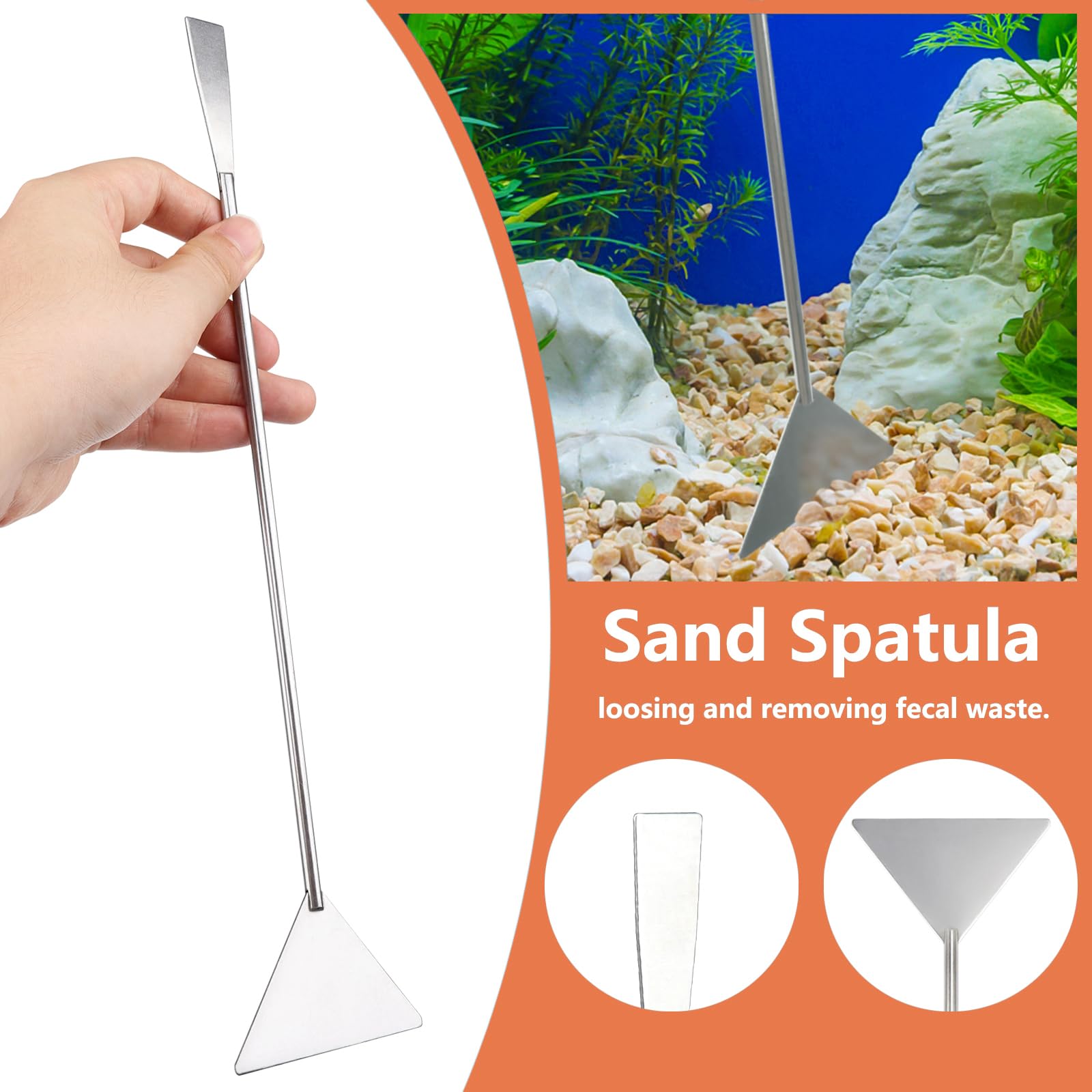 QUOZUO 6 pcs Fish Tank Cleaning Tools, Aquarium Cleaning Tools Feeder Tools Kit, Aquarium Plants Cleaner - Image 3