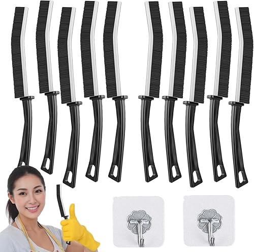 Cepillo de limpieza de hendiduras, herramienta multifuncional de limpieza de huecos, cepillo de baño para huecos, cepillo limpiador de lechada,
