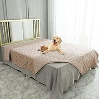 Vista 32 de Ameritex Funda impermeable para cama de perro, manta reversible para mascotas, para muebles, cama, sofá, sillón