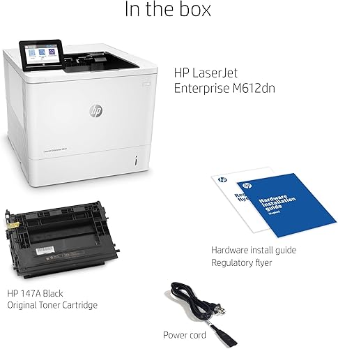 Miniatura 3 de HP Laserjet Enterprise M612dn Impresora dúplex monocromática (7PS86A), blanco, estándar (renovada)