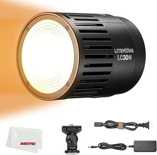Godox LC30Bi 3200K-5600K Litemons Bi-Color Luz LED de mesa,