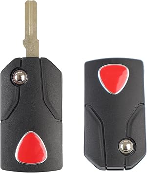 Motorcycle Remote Key Fob Cover with Key for Ducati Multistrada 1200 S 2010 -2014 Key Fob Case Fold Key Shell