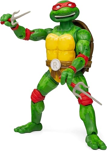 The Loyal Subjects Teenage Mutant Ninja Turtles BST AXN - Figura de acción NES 8 bits exclusiva de Raphael de 5.1in, multicolor (BATMNTRAPWB04)