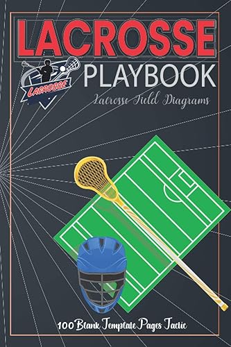 Lacrosse Playbook: For Planning Your Game Strategies | A Lacrosse Game Play Book Journal | Lacrosse Field Diagrams | 100 Blank Template Pages Tactic Notebook