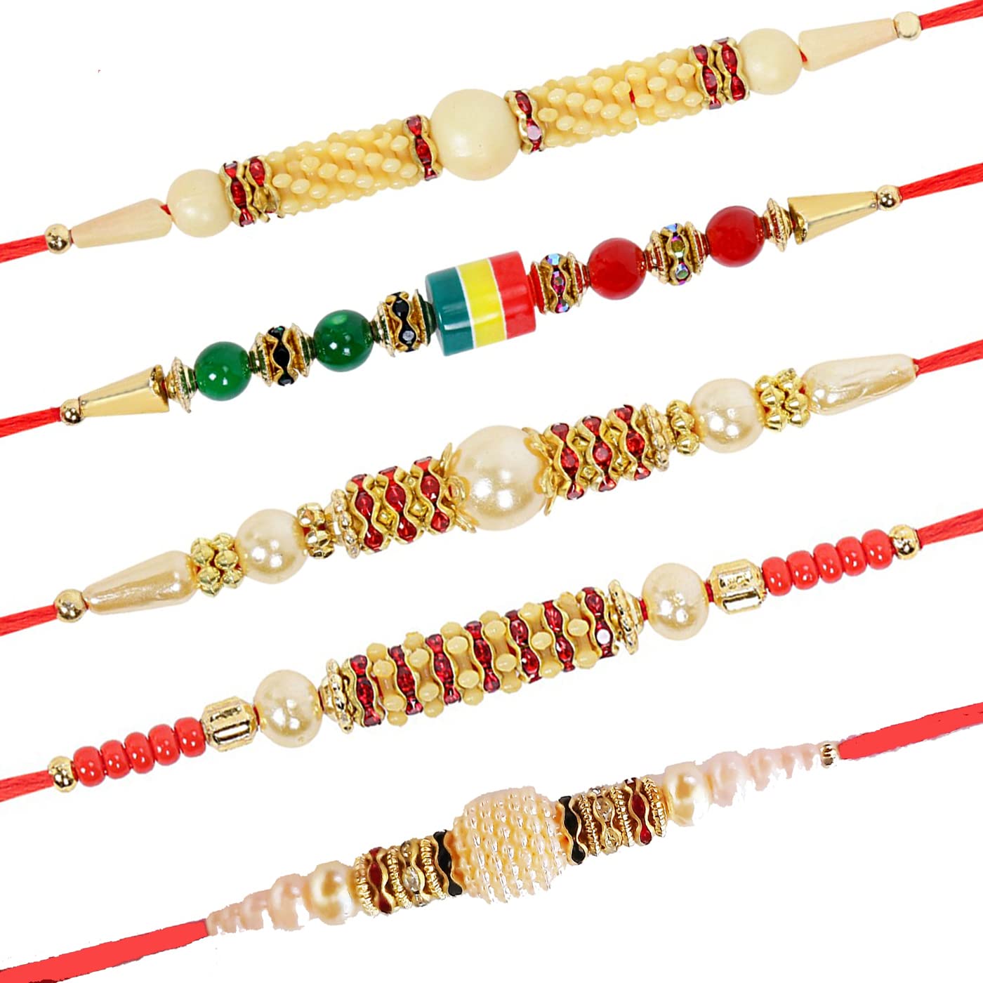 Riddhika Ventures Set of Multi Colour Family Rakhi with Roli Chawal and Greeting Card (J1K1O1D1S1) (B07V5R4C48) Amazon Price History, Amazon Price Tracker