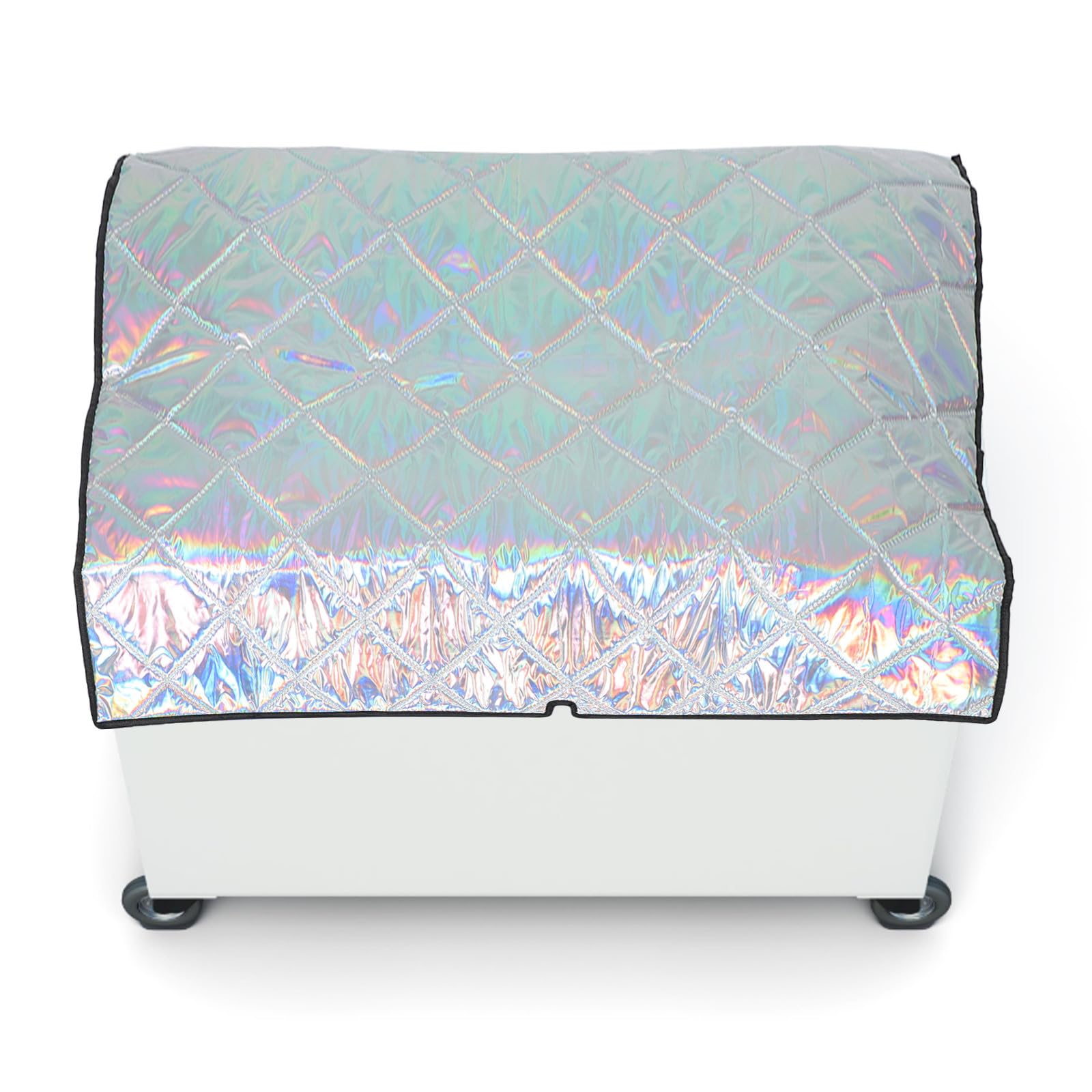 CLISPEED Doppelseitige Isolierabdeckung 99 x 70 cm Polyester für Gefriertruhe und Kühlschrank mit Schutzfunktion für Innen und Außenbereiche