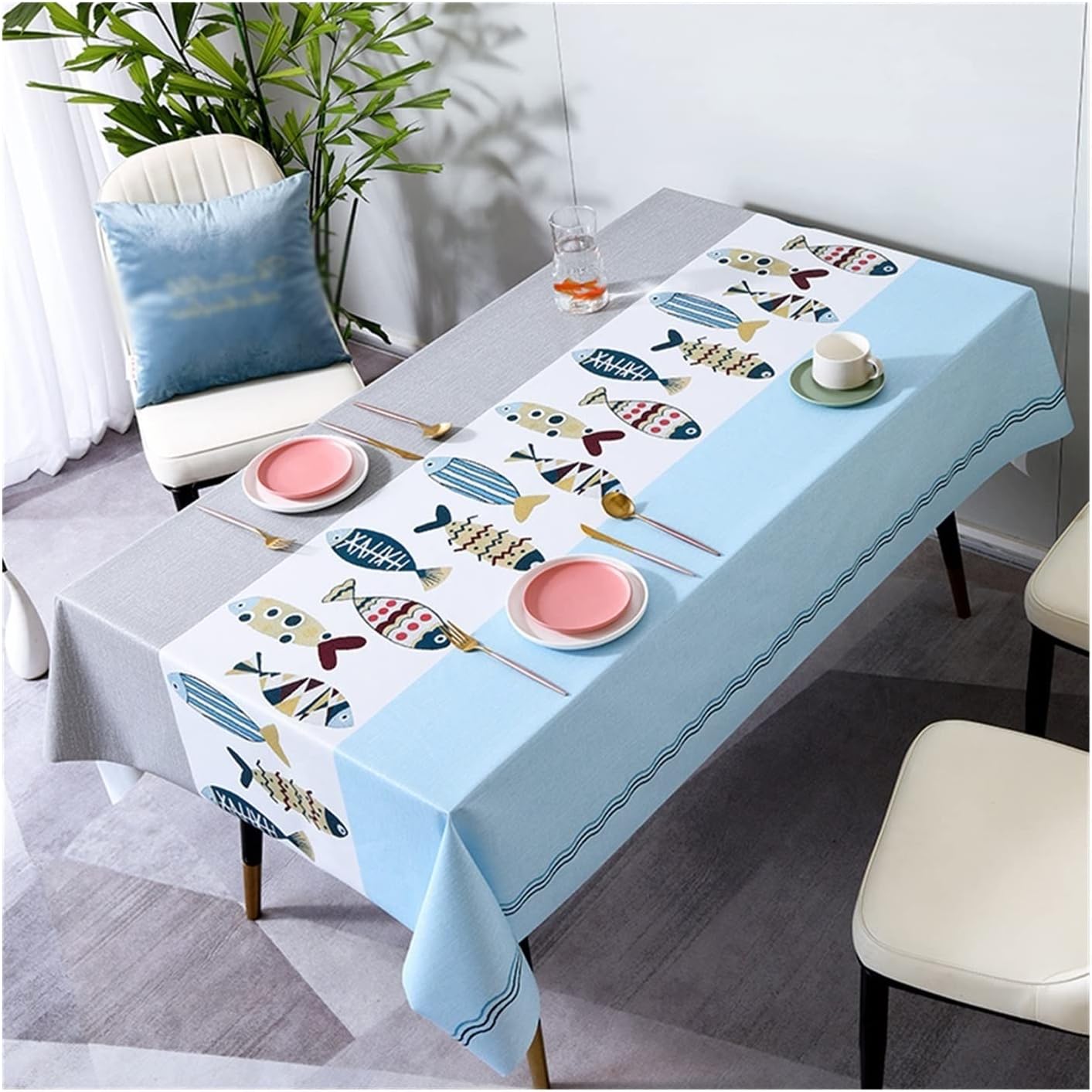Soft Striped Tablecloth Suitable for Home Kitchen Banquet Table Cover Wedding Decoration Placemat (Color : 12 Specification : 140x140cm) (12 100x160cm)