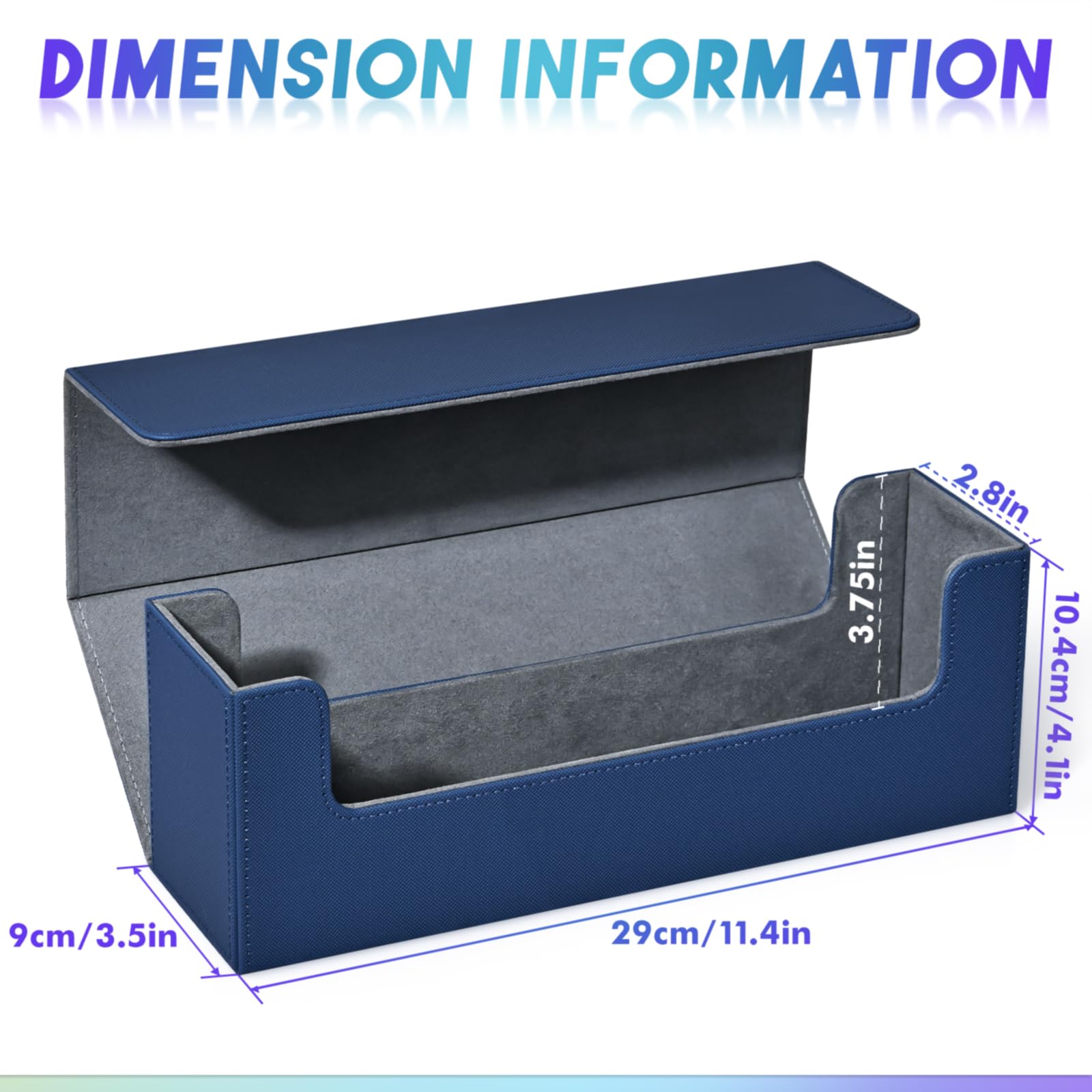 Boîte De Rangement Magnétique Pour Cartes à Collectionner - Étui Cuir Avec Séparateurs - Pour Magic, YuGiOh, Sport - Capacité 1800+ Cartes