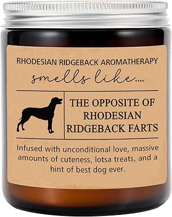 Amazon.com: YmeerGifts Rhodesian Ridgeback Scented Soy Candle - 8oz ...