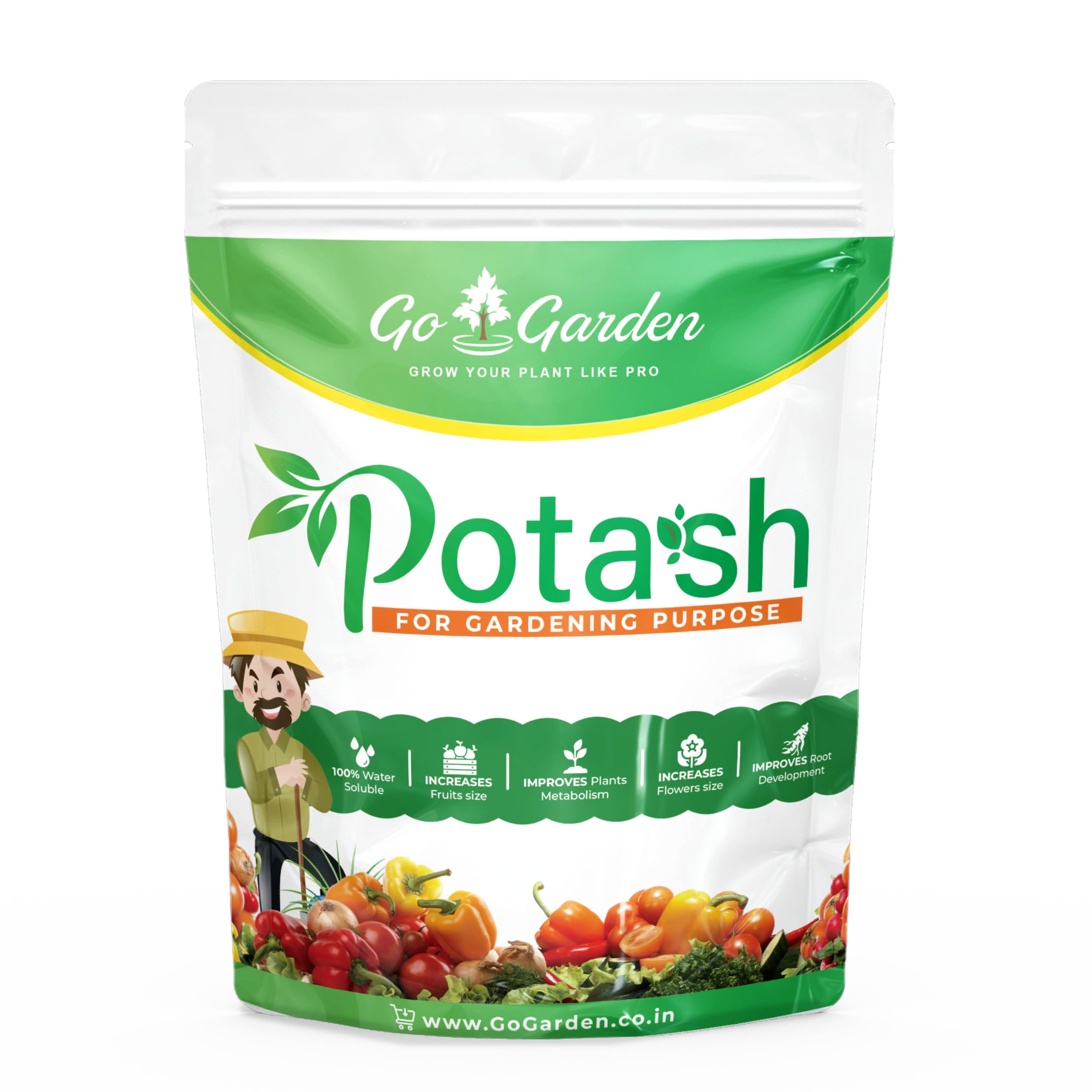 Go Garden Potash Organic Fertilizer For Plants | Essential Fertilizer for Gardening | Plant Fertilizer | All Purpose for Plant Health, Flower Fruit Plant Growth- 400 Gram (B0C6MSCPHY) Amazon Price History, Amazon Price Tracker