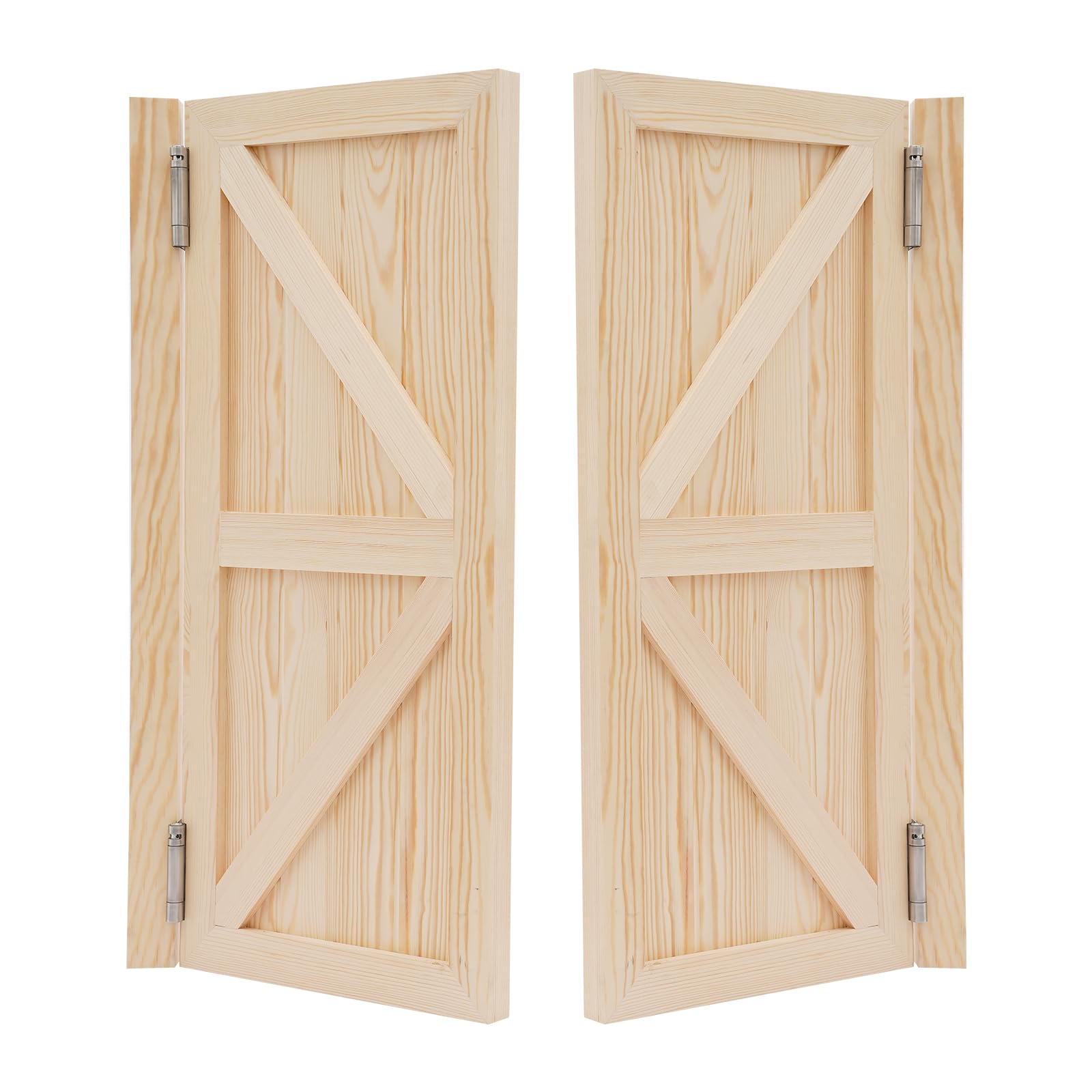 Porte Saloon Battante En Bois Massif, Double Vantail Pour Bar Maison