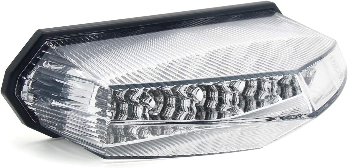 Universal 10 LED Rear Tail Light Brake Stop Running Light for Standard Sport ATV Quad Dirt Bike (Clear)