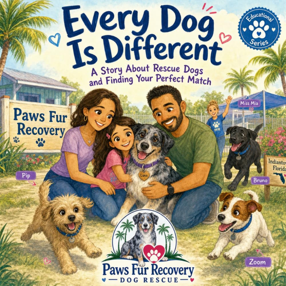 Every Dog is Different: A Story About Rescue Dogs and Finding Your Perfect Match (Paws Fur Recovery Educational Series)