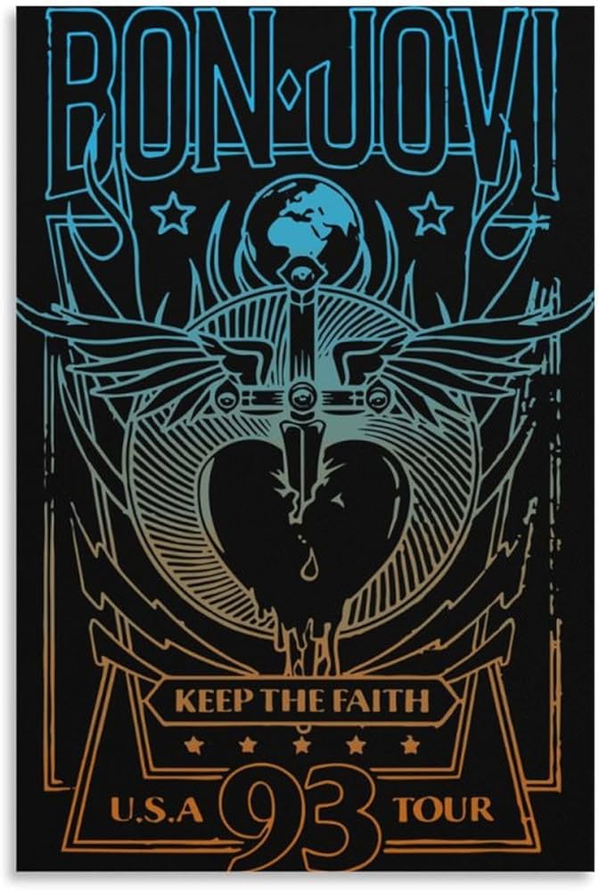 Bonjovi Keep the Faith ポスター