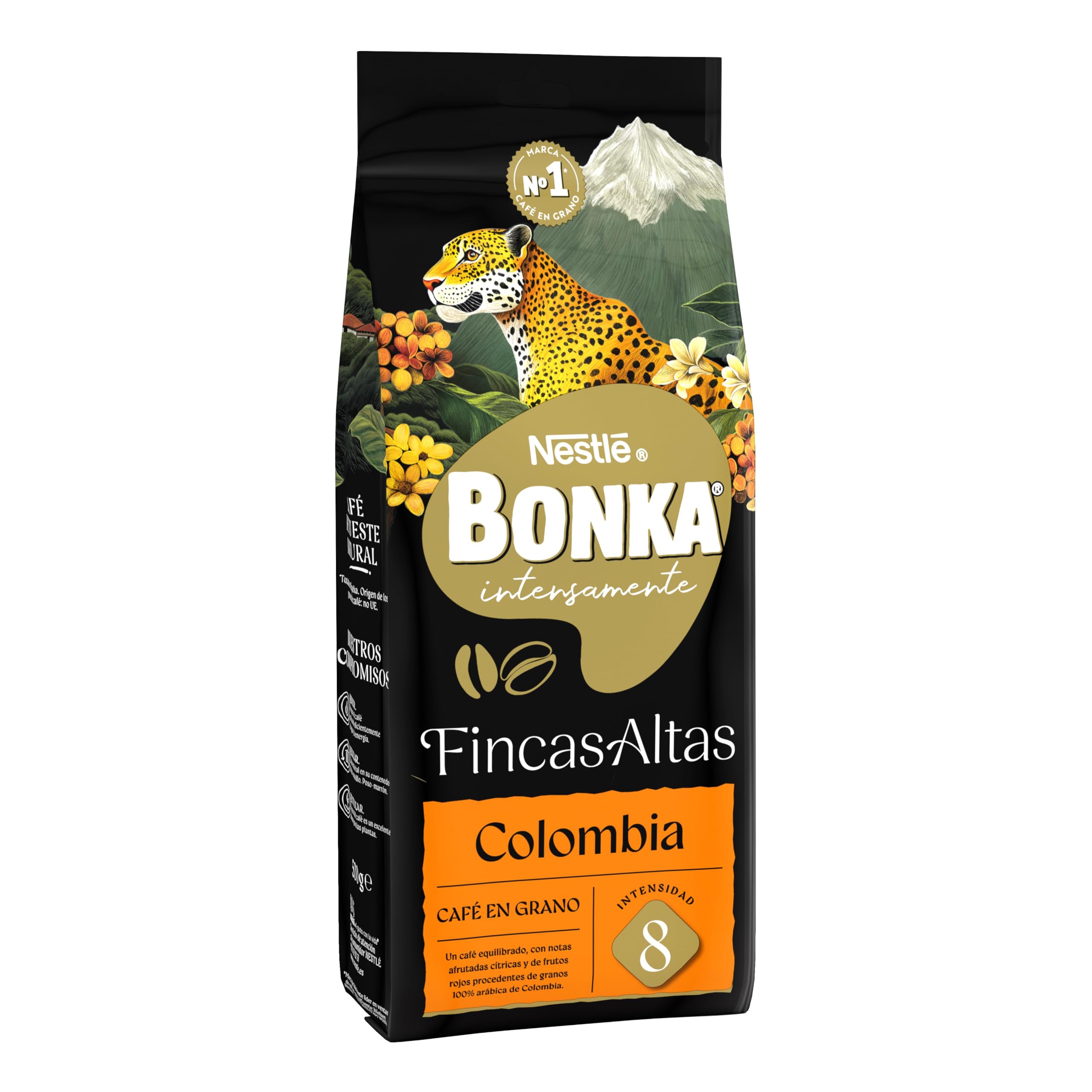 Bonka Café Grano Colombia 500g, intensidad 8