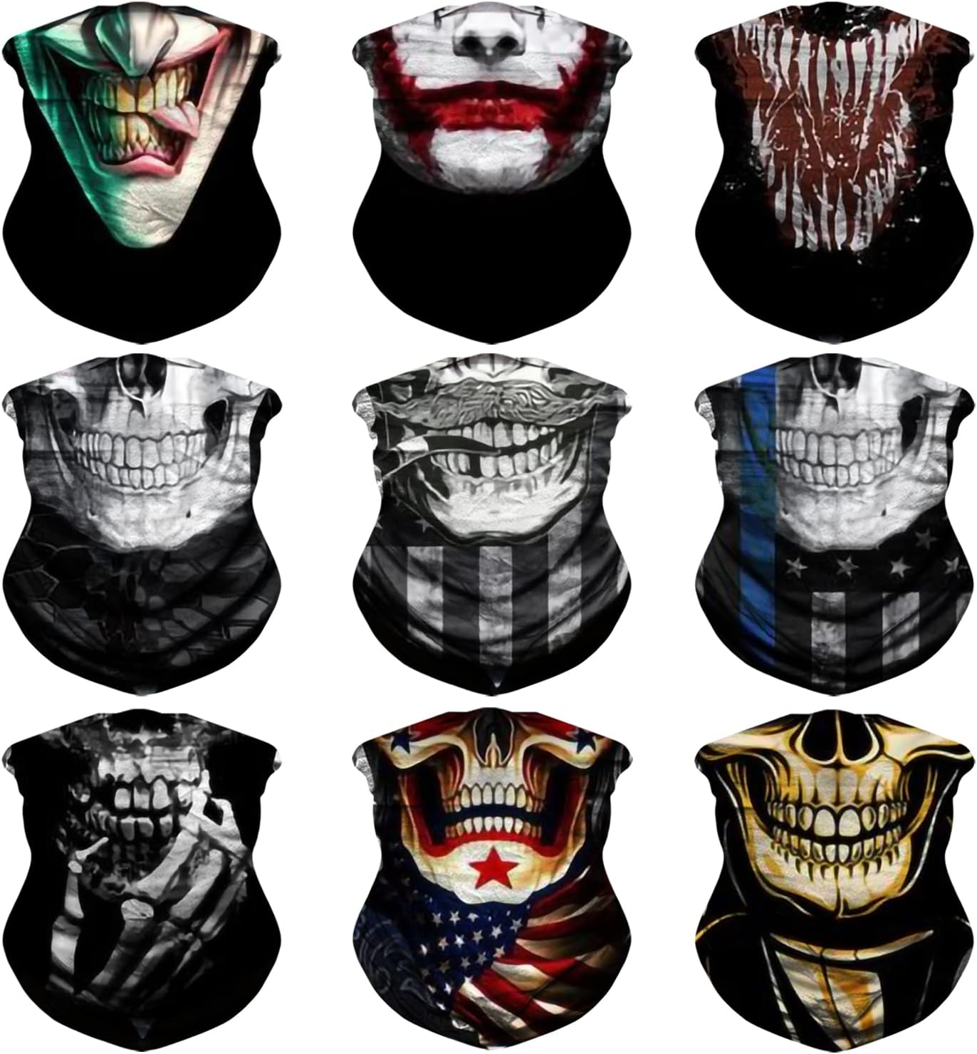 JOEYOUNG Headwear, Bandana, Neck Gaiter Head Wrap Headband Balaclava Magic Scarf