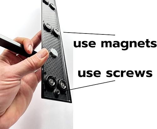 Miniatura 4 de Detalles decorativos para puerta de garaje de metal y buen aspecto  Hermoso diseño y magnético  Colección Allure  Color negro (solo juego de asas,