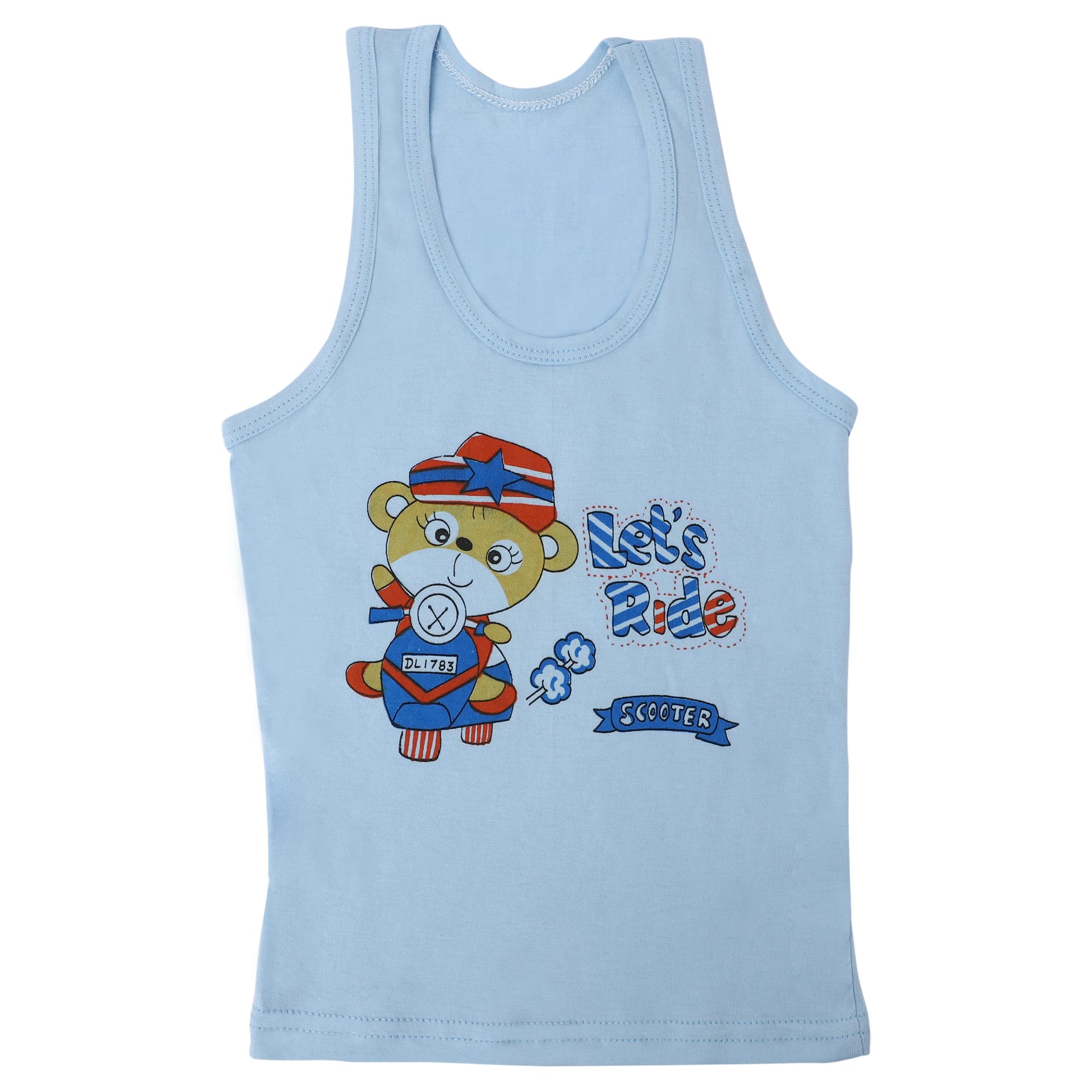 Da Anushi Baby Printed Cotton Vest, Sleeveless Baby Innerwear, Baby Cotton Undershirt Sando, Baniyan, Baby Boys Printed Vest, Baby Summer Innerwear 1