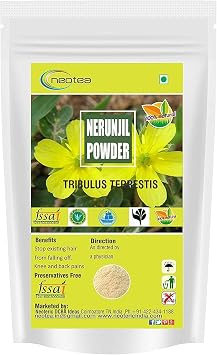 neotea Organic Gokshura Powder | Tribulus Terrestris Fruit Powder | 100% Natural | Non-GMO | Vegan | Sustainably Sourced | Product of India 500 GM17.63 OZ