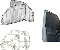 Vista 18 de VanEssential Cubierta Magnética Aislante para Ventana de Oscurecimiento Total Diseñada para Puerta Corredera Mercedes-Benz NCV3 y VS30 con Marco