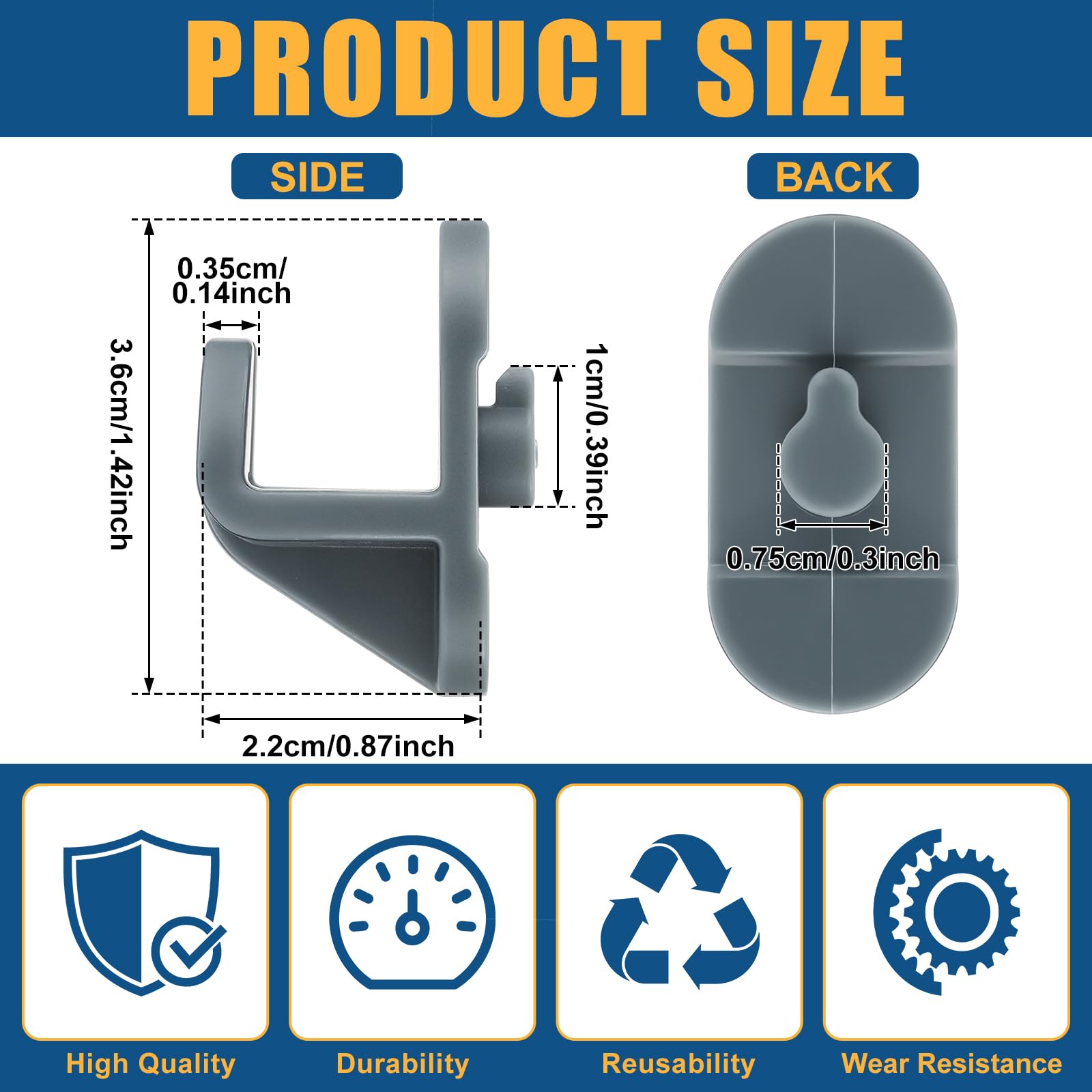 Refrigerator Shelf Clips - Organize Your Fridge! -2