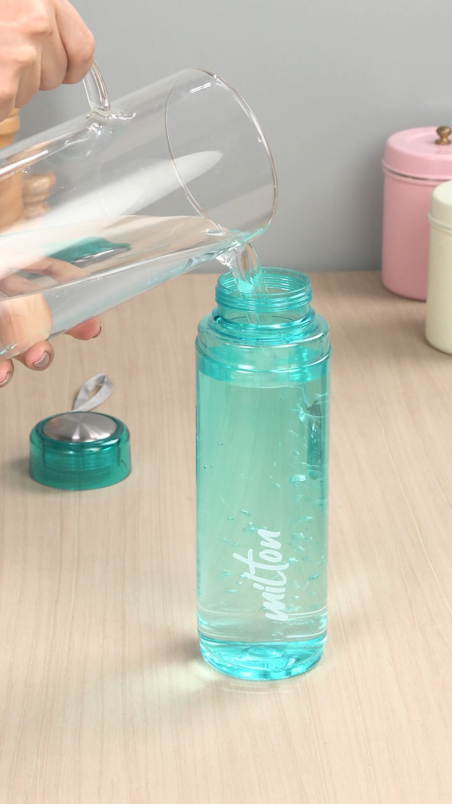 MILTON Hector 1000 Pet Water Bottles - Set Of 2 Blue BPA-Free 1-Litre Reusable Bottles For Travel & Work