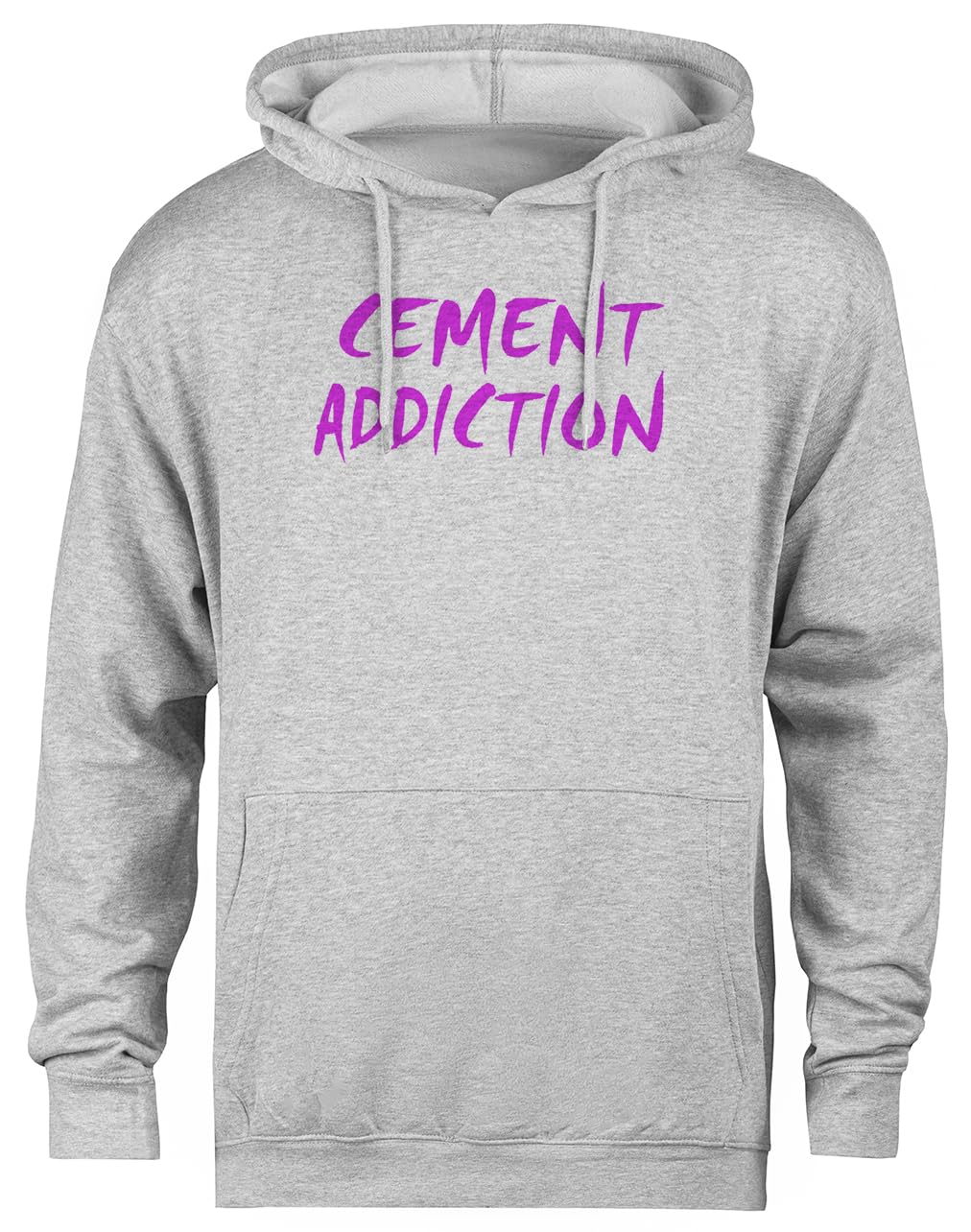 Pull à capuche gris unisexe sans sexe Cement Addiction coupe ample douce - 3