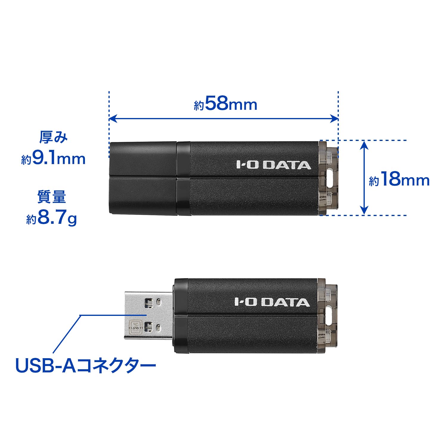 【数量限定】アイ・オー・データ IODATA USBメモリー 256GB USB Amazon | IODATA USBメモリー 256GB Type-A ブラック 5Gbps(Win/mac