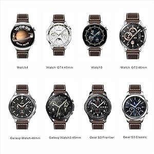 Leather Band Compatible with Huawei GT5 46mm/GT5pro 46mm/GT3 Pro 