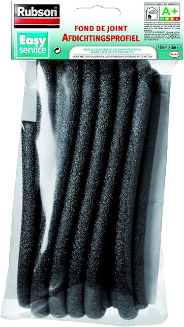 Easy Service Polyethylene Foam Grout Liner for Expansion and Connection Joints, 5 m x 15 mm