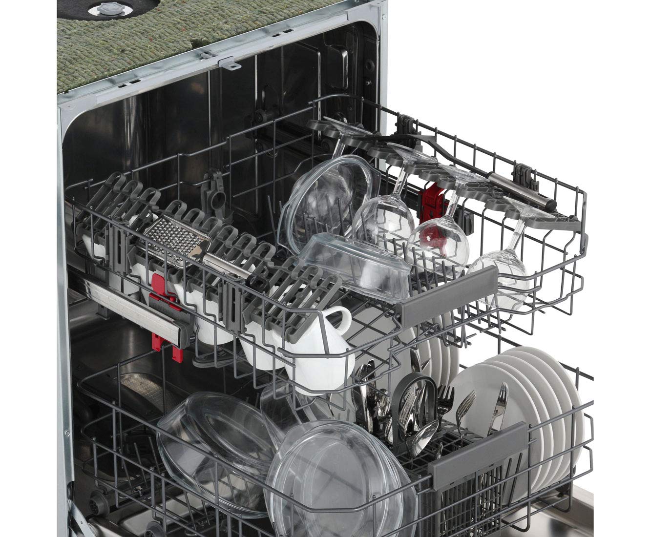 Bauknecht IBBO 3C26 X Teilintegrierter Geschirrspüler 60cm 14 Gedecke Active Dry Sensorprogramm Edelstahl