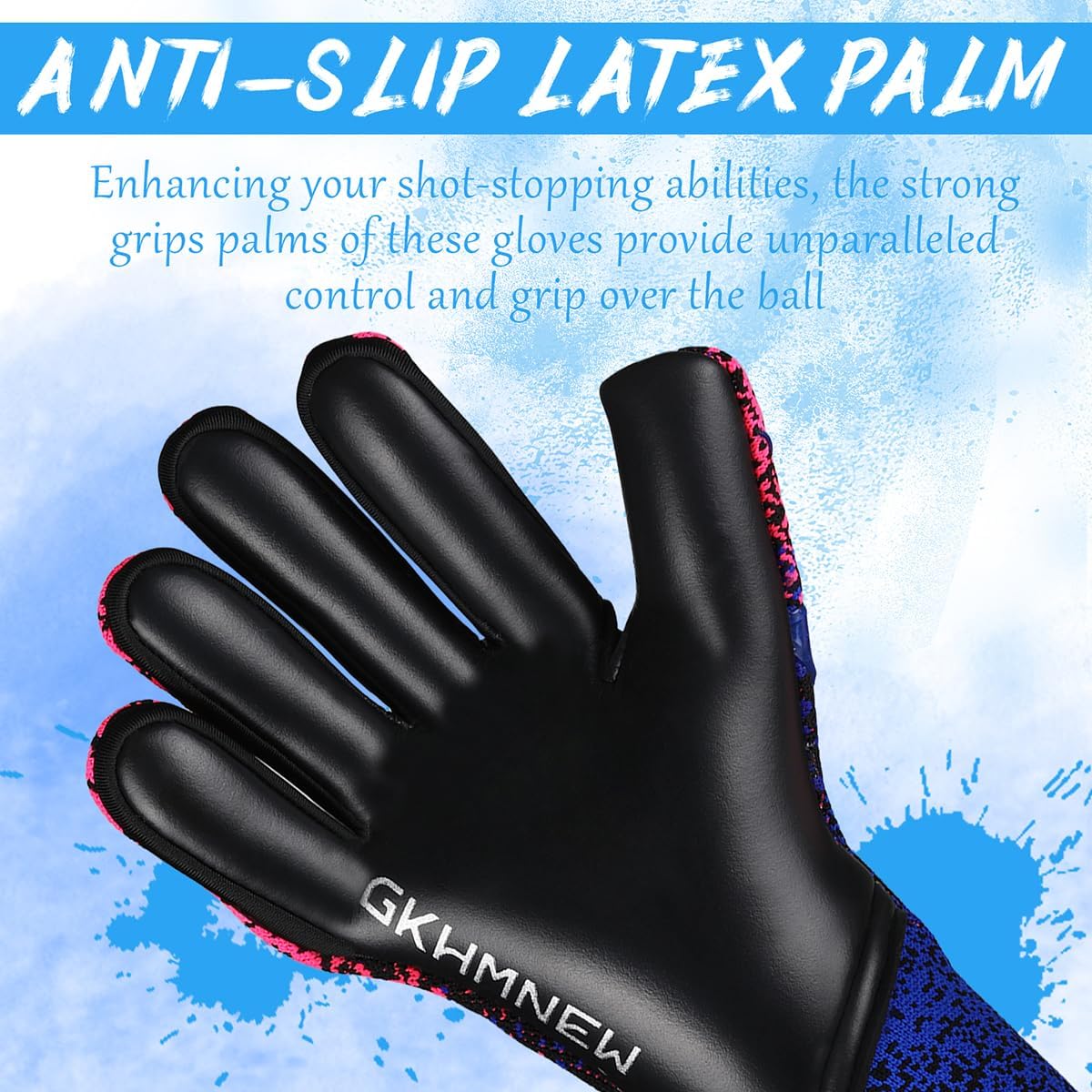 Soccer Goalkeeper Goalie Gloves Kids Youth and Adult Provide Extreme Strong Control and Grip, Breathable and Comfortable Soccer Gloves,High Performance Goalkeeper Glove Equipment