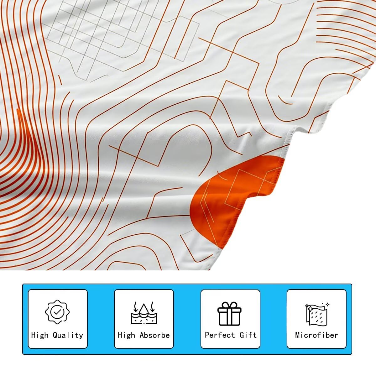 Telo Mare Microfibra, Telo Mare Grande 100x200cm 2 Pezzi, Asciugamano Palestra Donna Asciugatura Rapida, Antisabbia Asciugamano Microfibra, Leggero Asciugamani Palestra per Regalo (Moderno) -4366