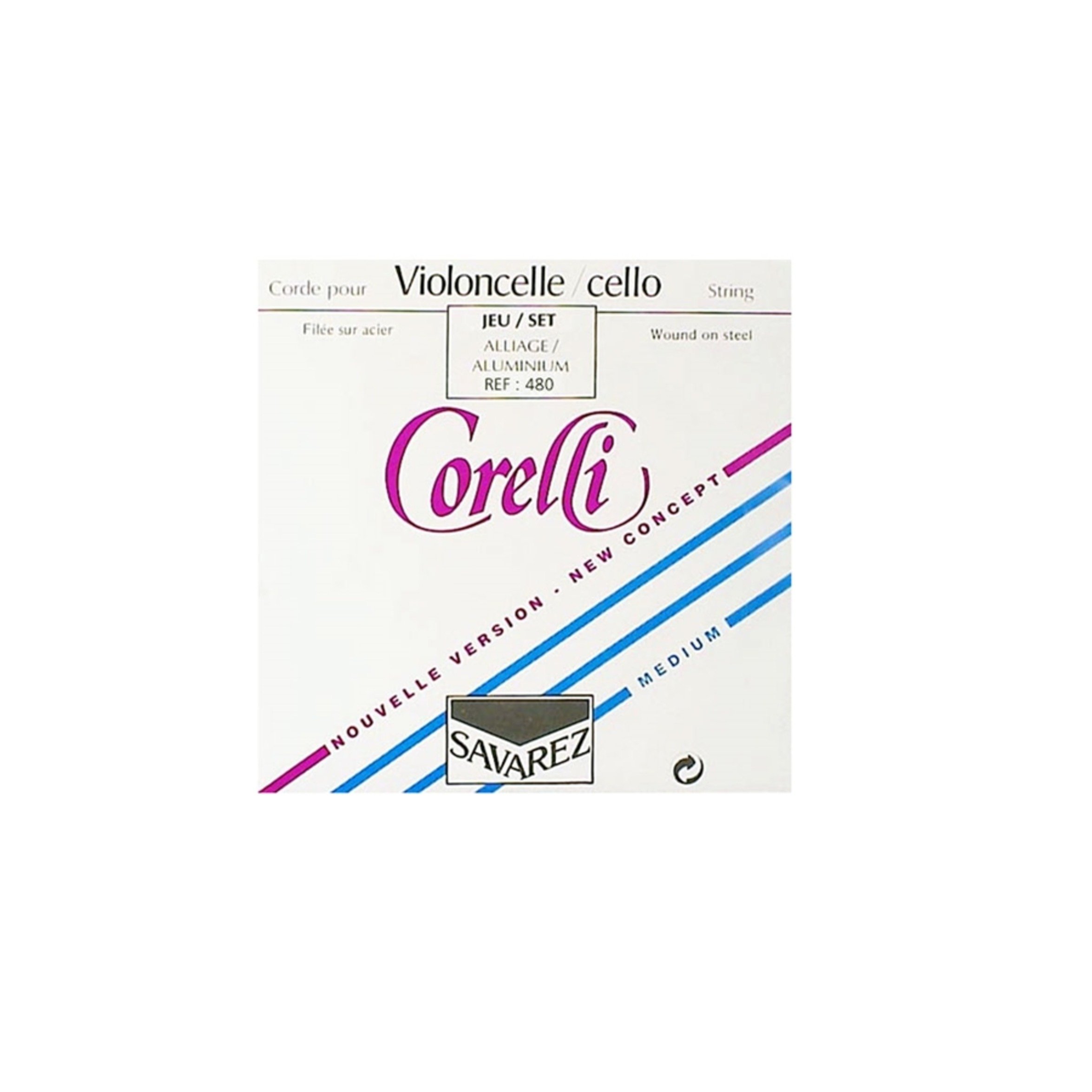 Corelli Cello-Saiten Satz Stahl 480