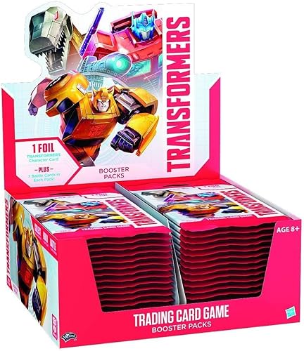 Wizards of The Coast Transformers TCG: caja de refuerzo Rise of The Combiners | 30 paquetes de refuerzo | 8 tarjetas transformadores por paquete de