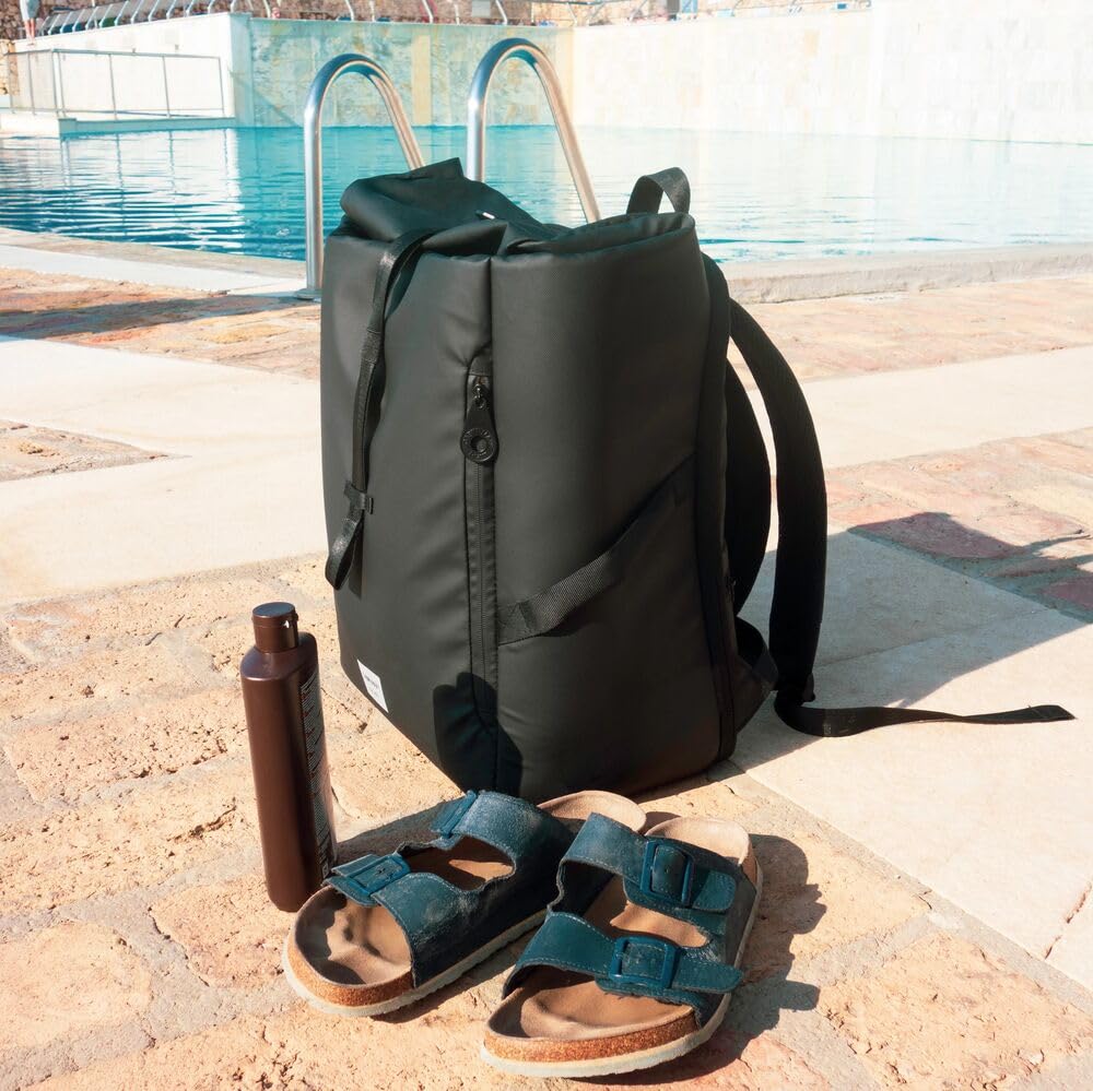 Cabin MAX ISEO - Mochila de Viaje Impermeable, con Parte Superior Enrollable, Bolsa de Transporte, Adecuada para Mochila Ryanair Debajo del Asiento, 40 x 30 x 20cm
