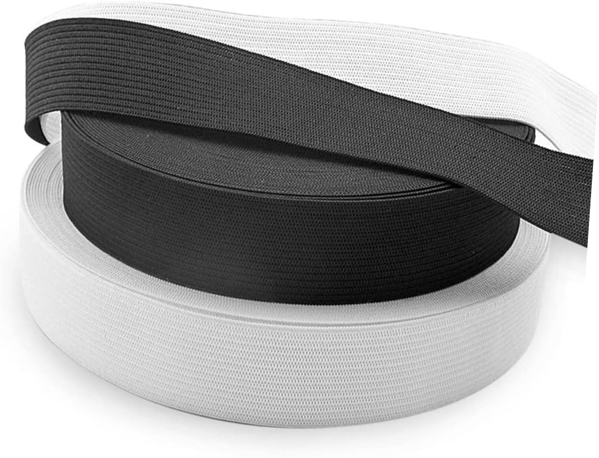 JEWEDECO Elastic Bands Meters Wide Stretchy Polyester Knitting Elastic Clothing Accessories Braided Sewing