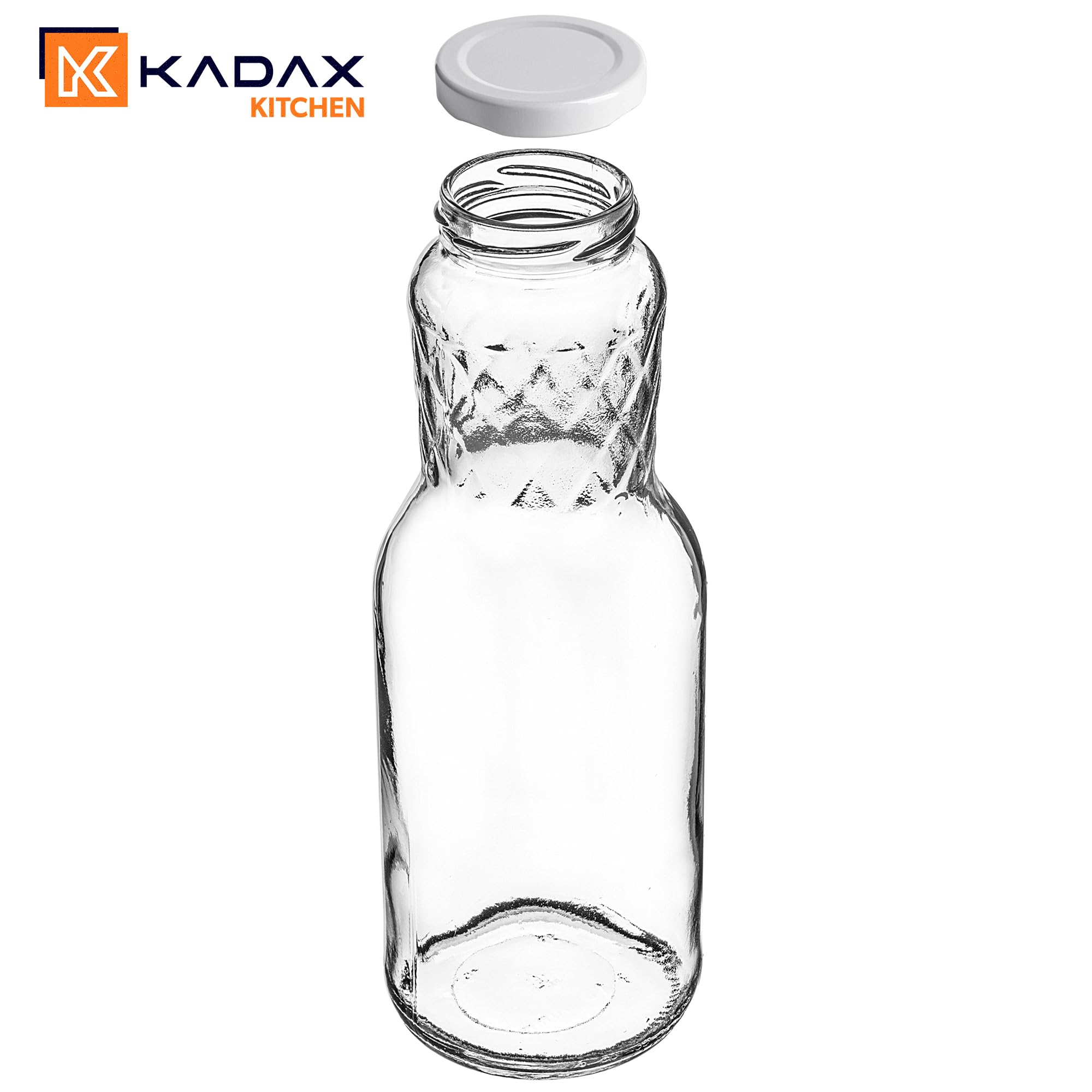 Glazen Fles Schroefdop 1 Liter