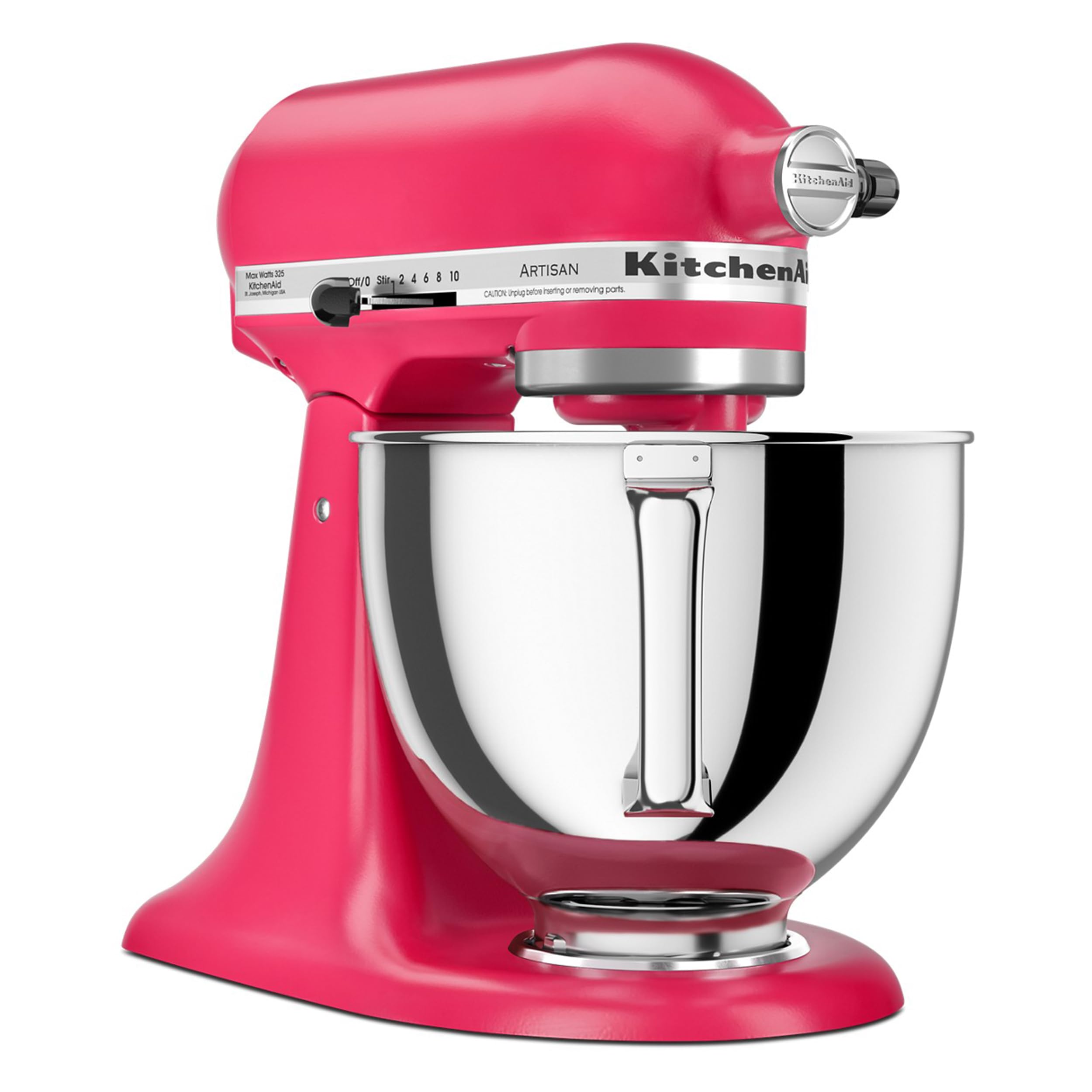 KitchenAid Artisan, 5-Qt Tilt Head Stand Mixer, KSM150PS, Hibiscus view 3