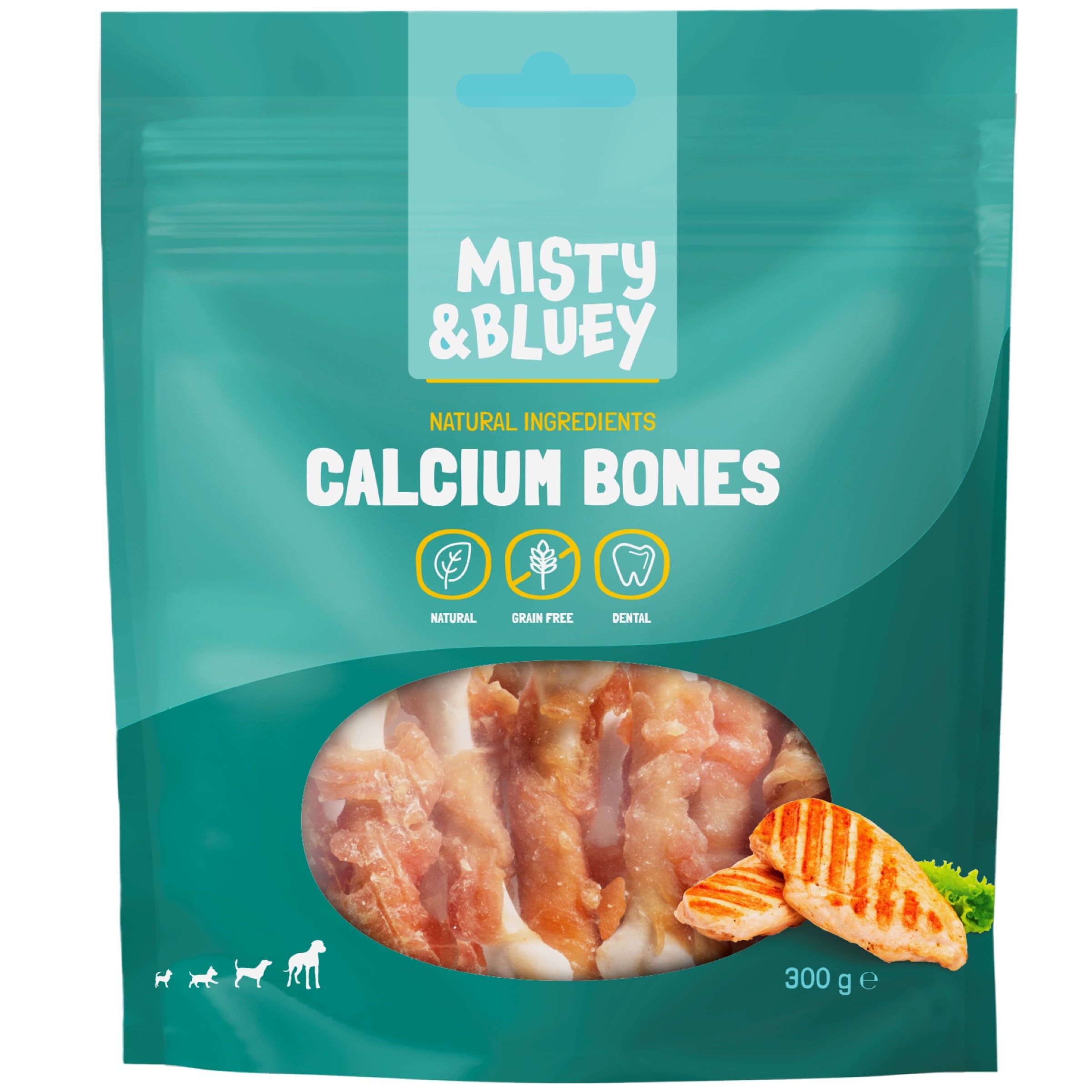 Misty & Bluey Calcium Bones 300g