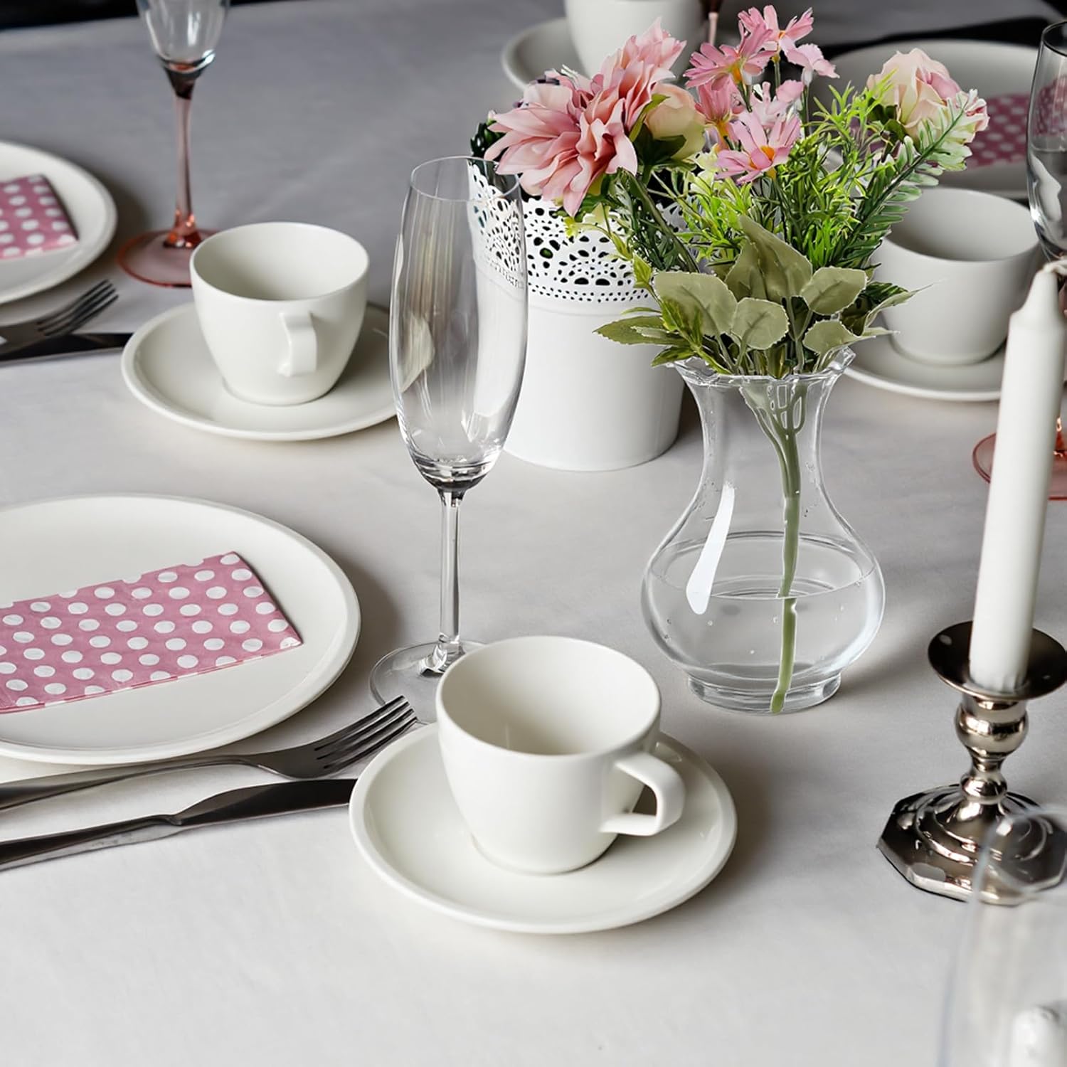 12 Pcs 5.6" Plastic Small Vases for Centerpieces, Bulb Vase Plastic Bud Vase Bulk, Hyacinth Avocado Growing Vases, Tiny Flower Bulb Plant Propagation Containers for Wedding Table Decorations - Image 6