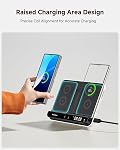 Chargeur sans fil pour Samsung Z Fold 7/S25 Ultra, 30W Station de recharge rapide pour Galaxy Z Fold 7/6/5/4/3/2, Support chargeur pliable pour Galaxy Watch 8/Ultra/7/6/5/4, Chargeur de téléphone double, SwanScout 710FS
