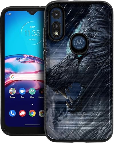 Funda delgada compatible con Motorola Moto E (2020) y Moto E Artic Wolf Artic Wolf (Artic Wolf)