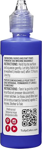 Miniatura 92 de Tulip pintura en relieve para tela 4 onzas Morado brillante