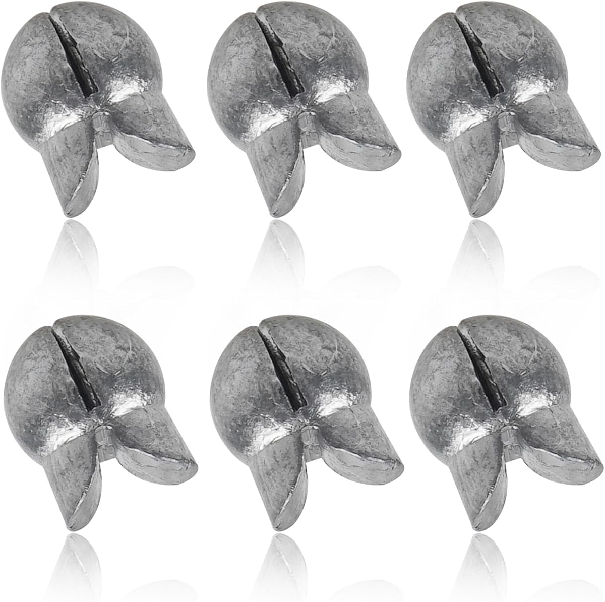 100 Pack Split Shot Fishing Weight Removable Clip On Fly Fish Line Sinkers | Round Egg Fishing Sinker Removable Split Shot Weights Samll Sinker Saltwater Lead Weight Bass Fishing Freshwater